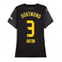 Camisa de Futebol Borussia Dortmund Waldemar Anton #3 Equipamento Secundário Mulheres 2024-25 Manga Curta